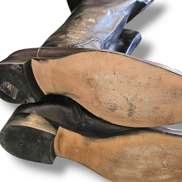 FABI Collection Black Leather Boots - Picture 5 of 8